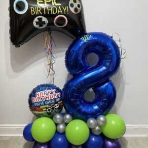 Personalised Battle Royal gaming balloon stack